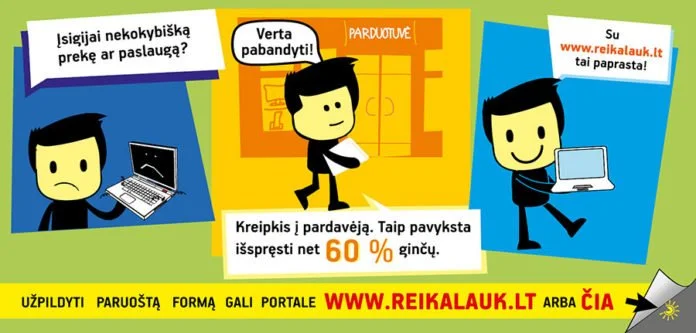 reikalauk Vartotojams reikalauti savo teisių tapo paprasčiau